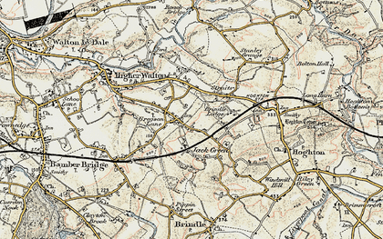 Old map of Gregson Lane in 1903