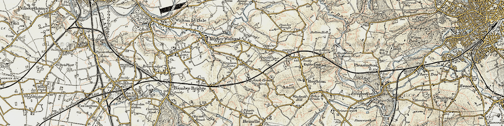 Old map of Brindle Lodge in 1903