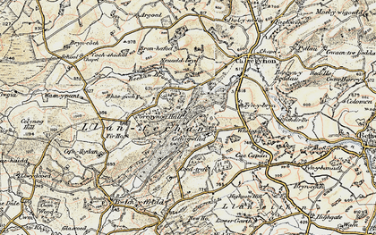 Old map of Bettws Hill in 1902-1903
