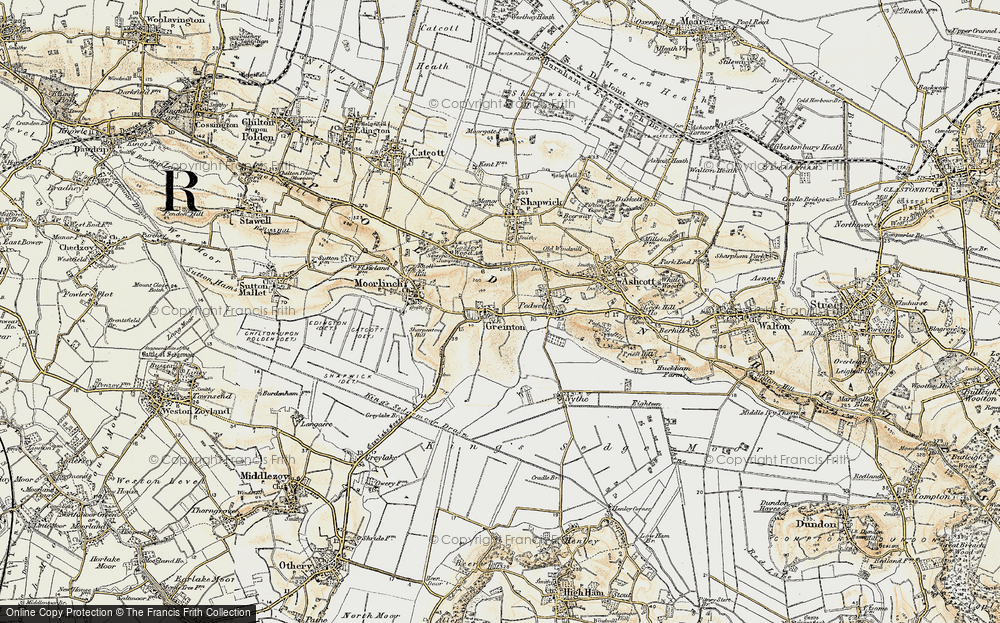 Old Map of Greinton, 1898-1900 in 1898-1900