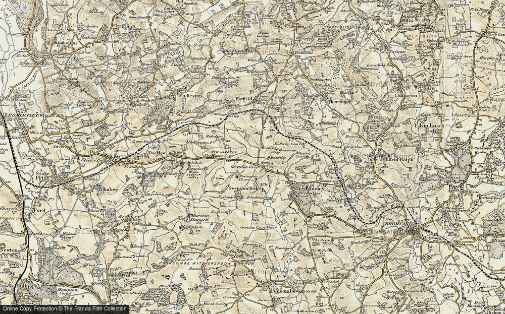 Old Map of Historic Map covering Bilfield in 1899-1902