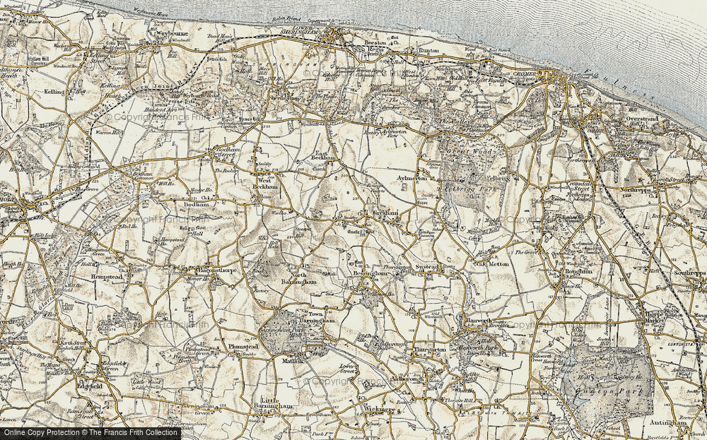 Old Map of Gresham, 1901-1902 in 1901-1902