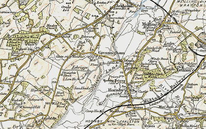 Old map of Gressingham in 1903-1904