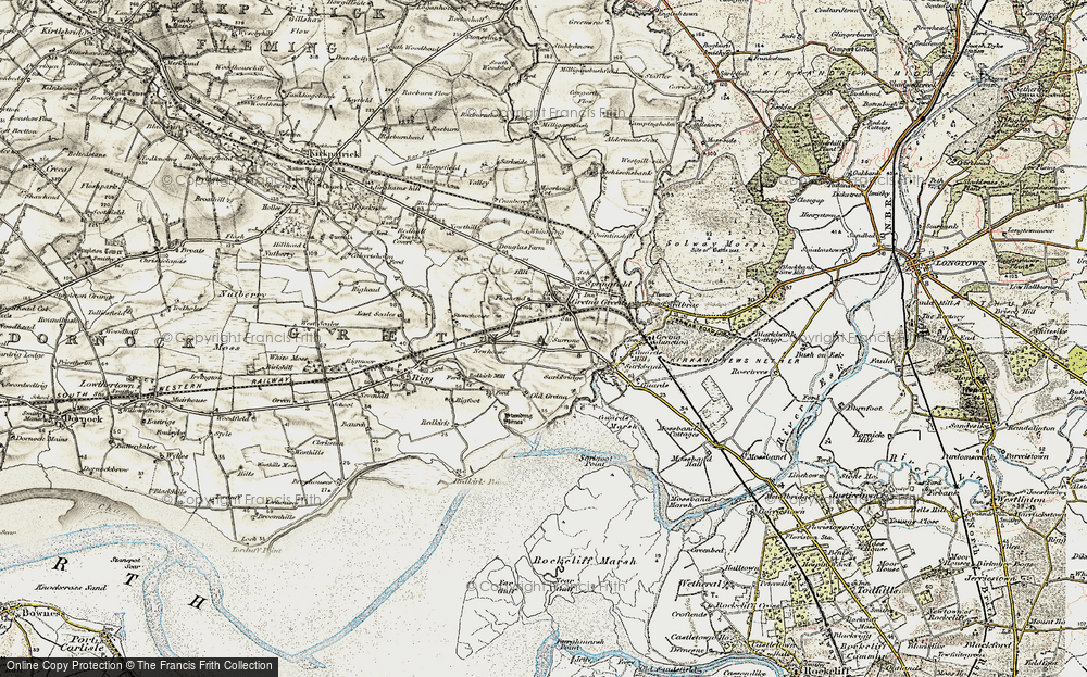 Old Map of Gretna, 1901-1904 in 1901-1904