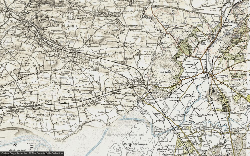 Historic Ordnance Survey Map of Gretna Green, 1901-1904