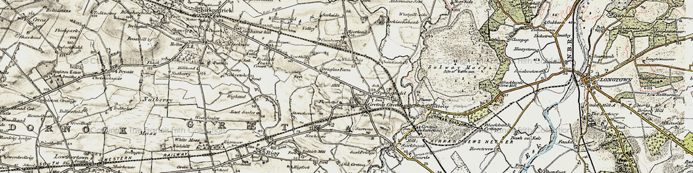 Old map of Gretna Green in 1901-1904