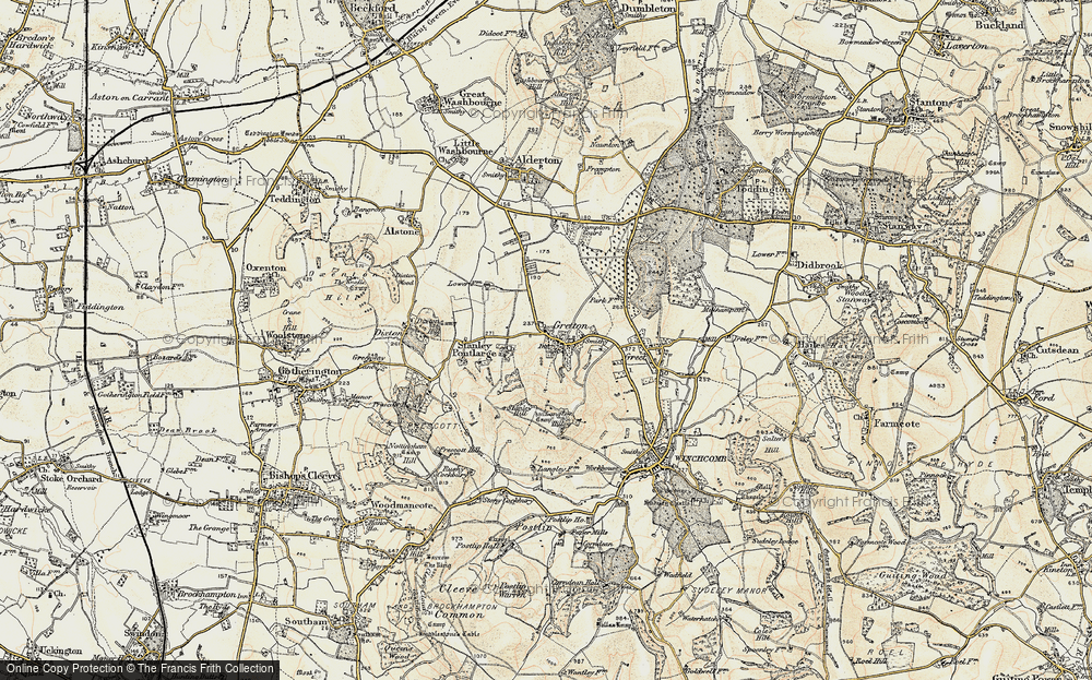 Old Map of Gretton, 1899-1900 in 1899-1900
