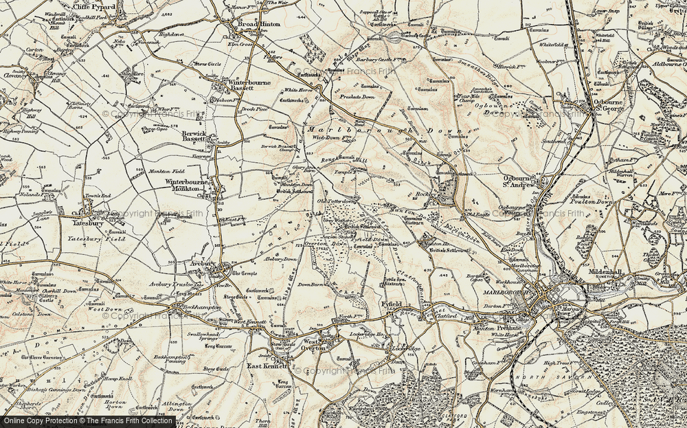Old Map of Historic Map covering New Totterdown in 1897-1899