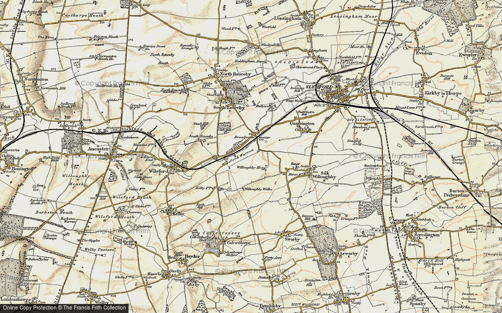 Old Map of Historic Map covering Wilsford Warren in 1902-1903