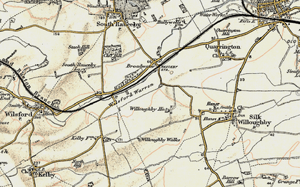 Old map of Willoughby Walks in 1902-1903