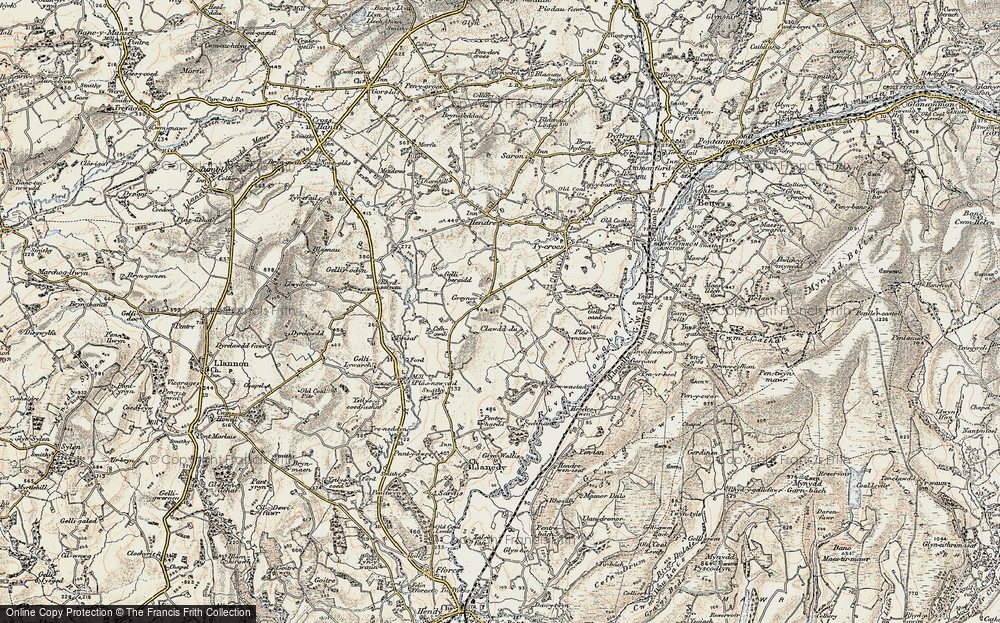 Old Map of Greynor, 1900-1901 in 1900-1901