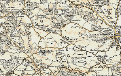 Old map of Bolt's Cross in 1897-1909
