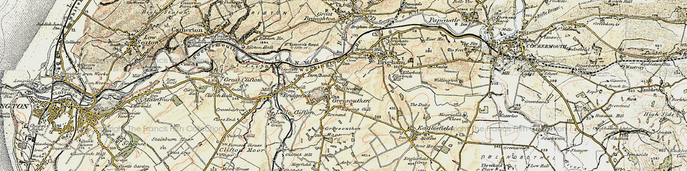 Old map of Greysouthen in 1901-1904