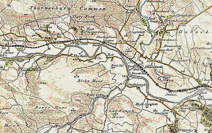 Old map of Bent Ho in 1901-1904