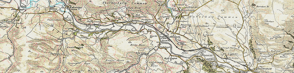Old map of Bent Ho in 1901-1904