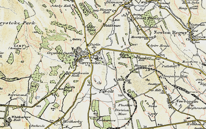 Old map of Greystoke in 1901-1904