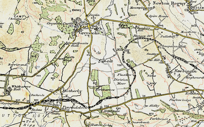 Old map of Greystoke Gill in 1901-1904