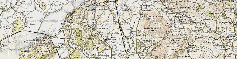 Old map of Limestone Link in 1903-1904