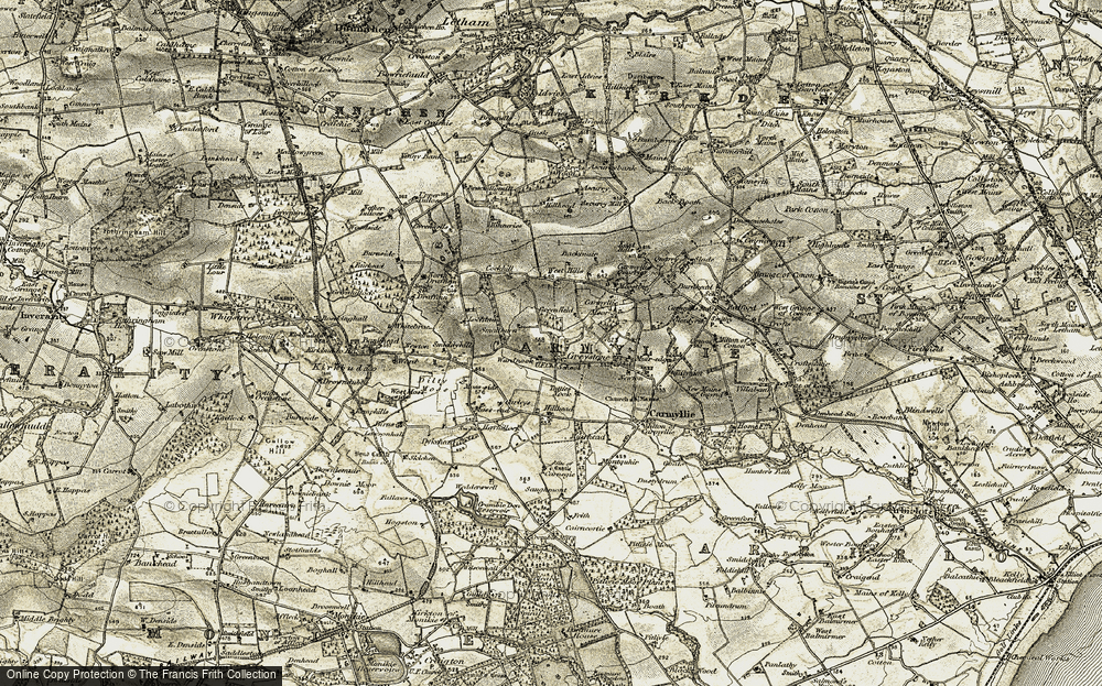 Old Map of Greystone, 1907-1908 in 1907-1908