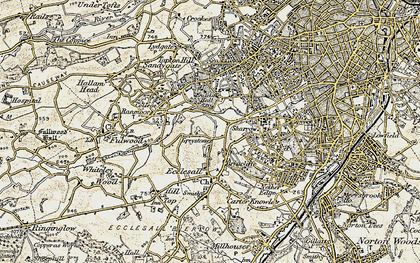 Old map of Greystones in 1902-1903
