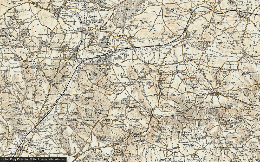 Old Map of Gribb, 1898-1899 in 1898-1899