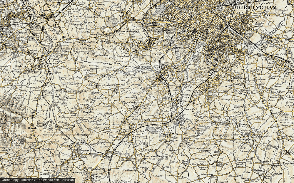 Old Map of Griffins Hill, 1901-1902 in 1901-1902