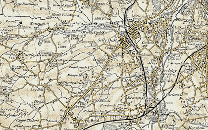 Old map of Griffins Hill in 1901-1902