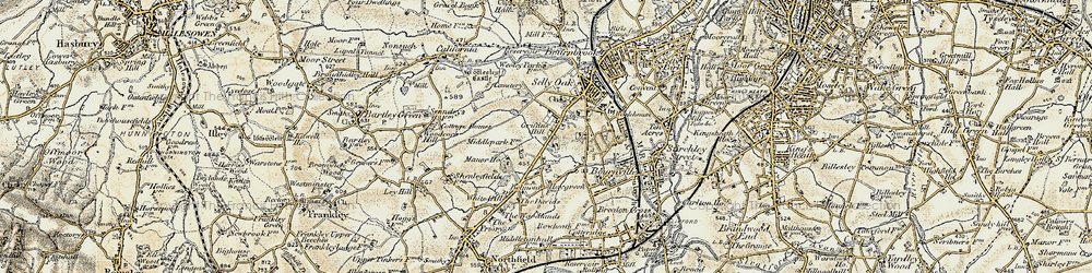 Old map of Griffins Hill in 1901-1902