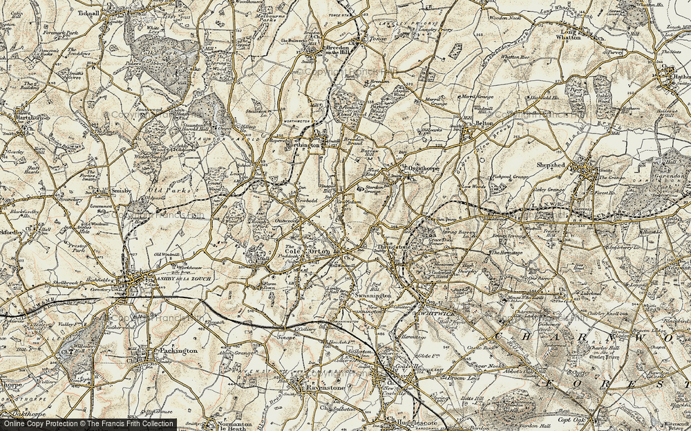 Old Map of Griffydam, 1902-1903 in 1902-1903