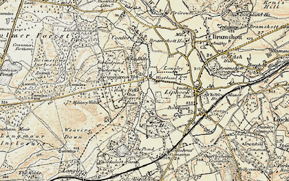 Old map of Griggs Green in 1897-1900