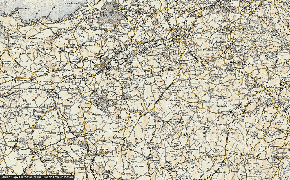 Old Map of Grillis, 1900 in 1900