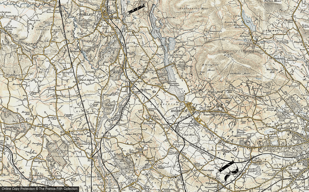 Old Map of Grimeford Village, 1903 in 1903