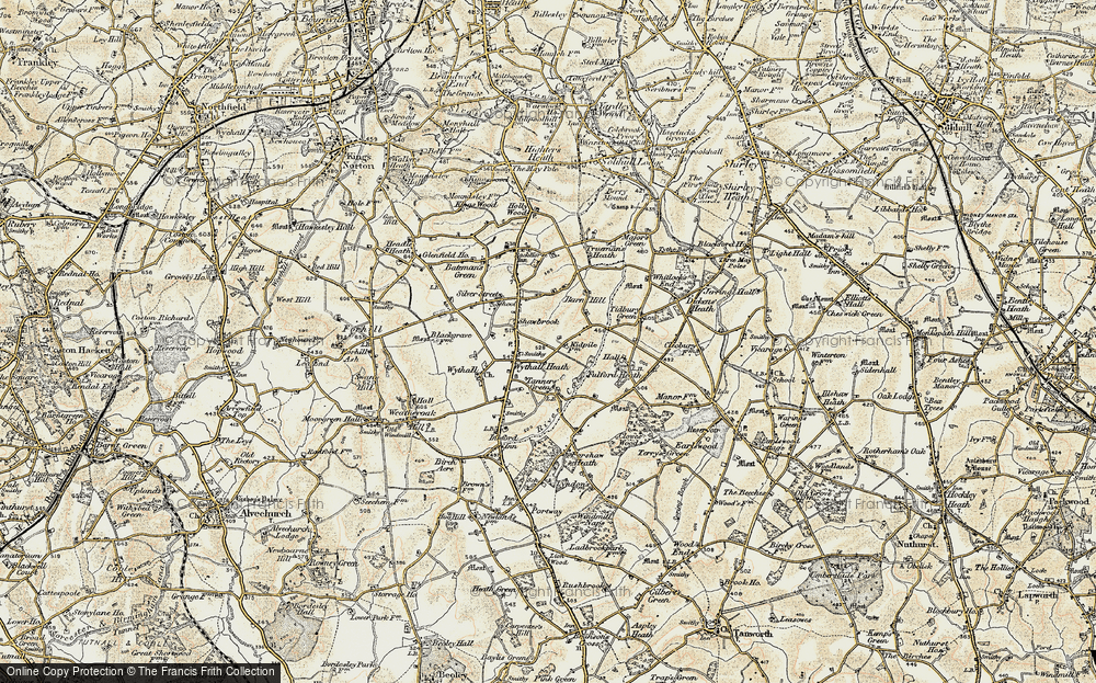 Old Map of Grimes Hill, 1901-1902 in 1901-1902