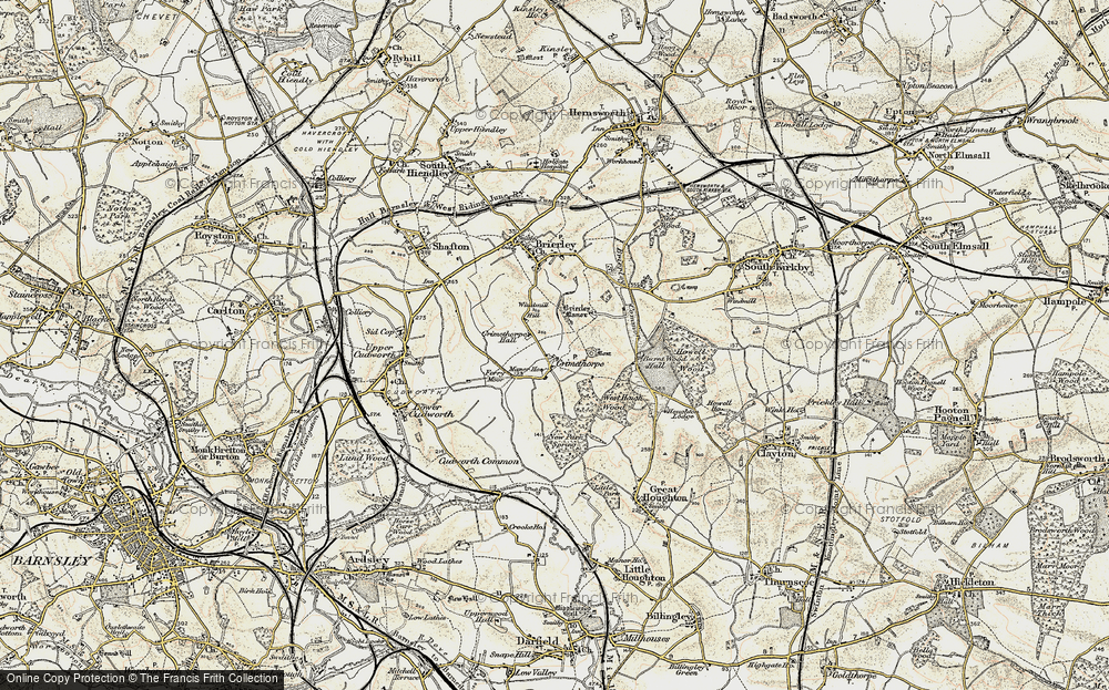 Old Map of Grimethorpe, 1903 in 1903