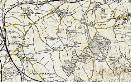 Old map of Grimethorpe in 1903