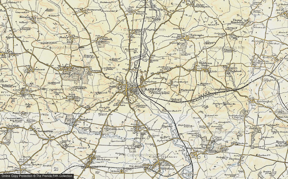 Old Map of Grimsbury, 1898-1901 in 1898-1901