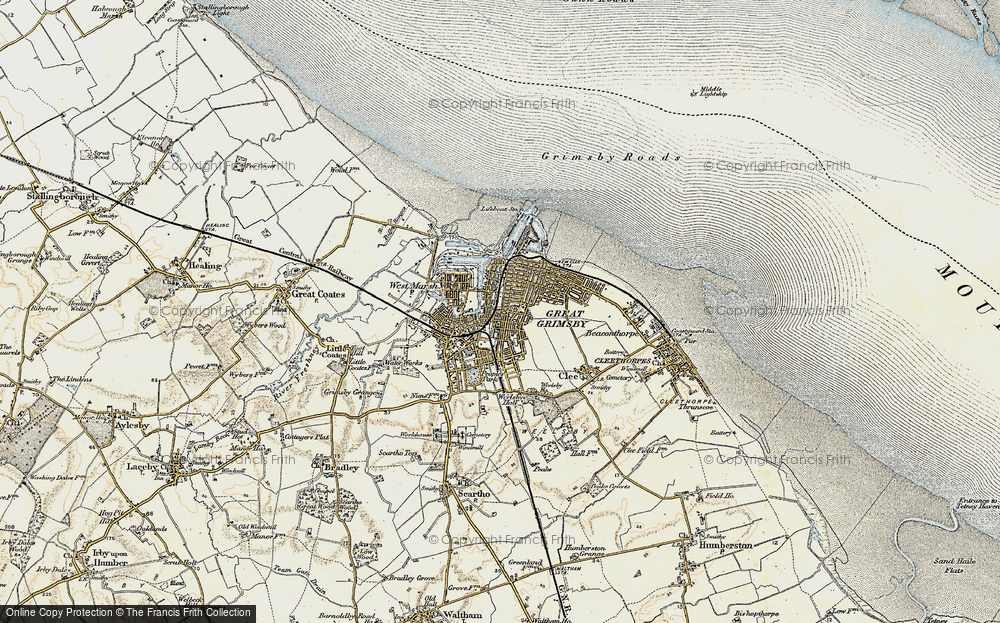 Old Map of Grimsby, 1903-1908 in 1903-1908