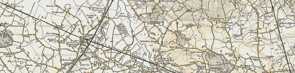 Old map of Grimshaw Green in 1902-1903