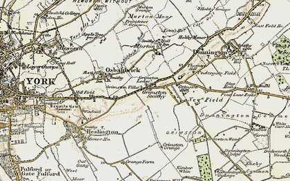 Old map of Grimston in 1903