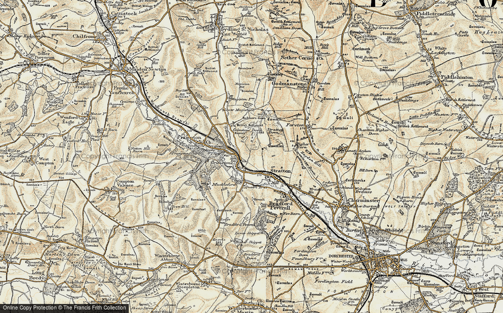 Old Map of Grimstone, 1899 in 1899