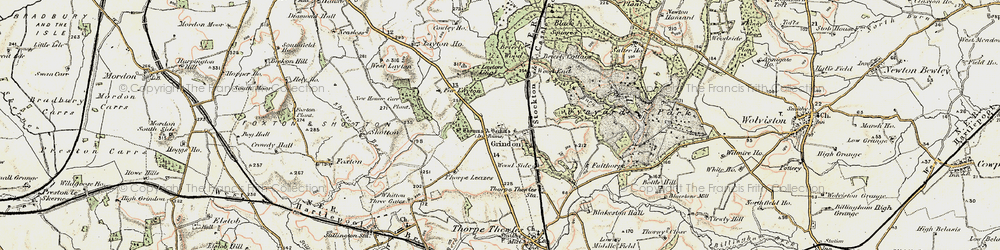 Old map of Layton Lings in 1903-1904