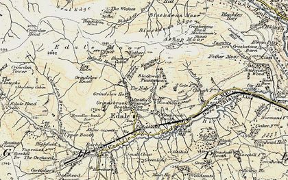 Old map of Blackden Moor in 1903