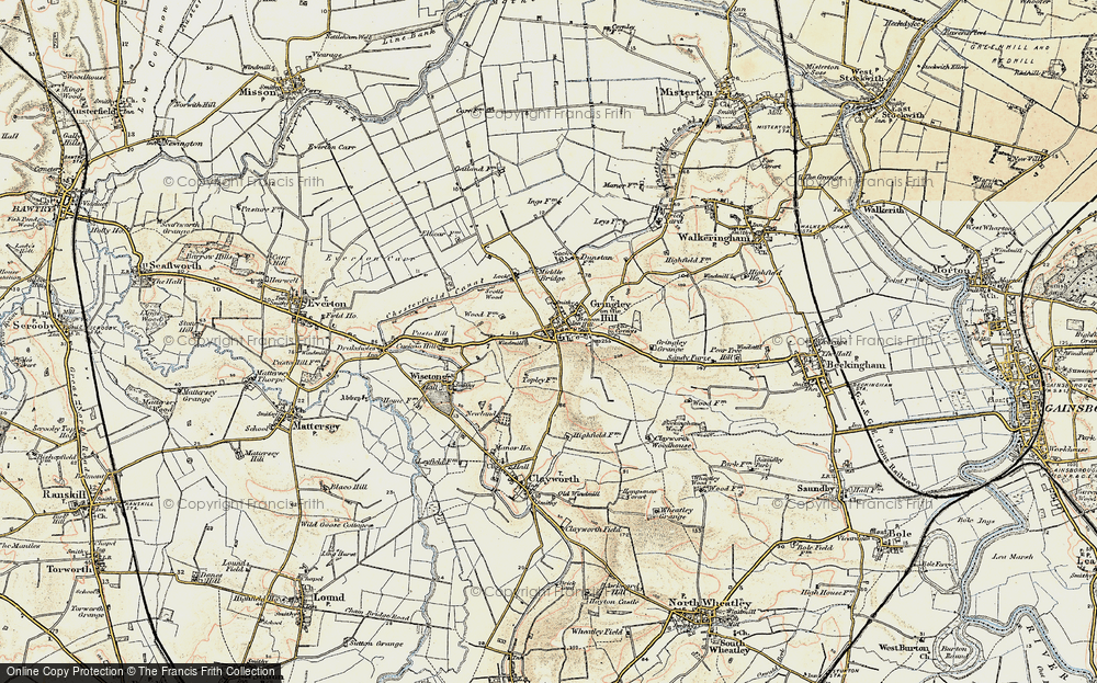 Old Map of Gringley on the Hill, 1903 in 1903