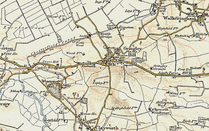 Old map of Gringley on the Hill in 1903