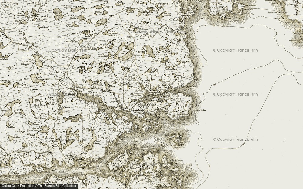 Old Map of Griomsidar, 1909-1911 in 1909-1911
