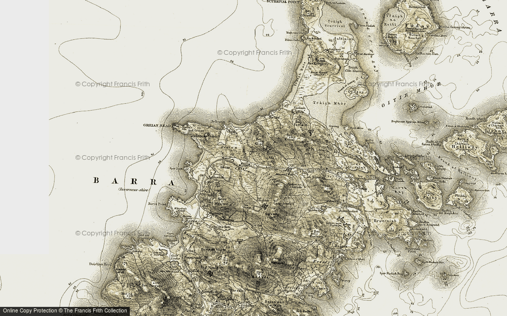 Old Map of Grithean, 1911 in 1911
