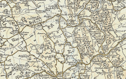 Old map of Grittlesend in 1899-1901