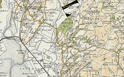 Old map of Grizebeck in 1903-1904