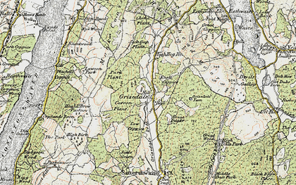 Old map of Bogle Crag in 1903-1904