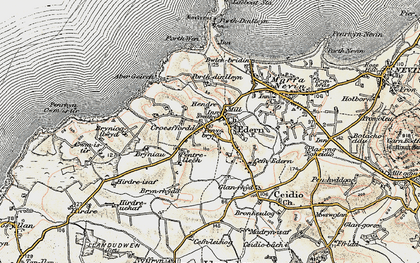 Old map of Groesffordd in 1903